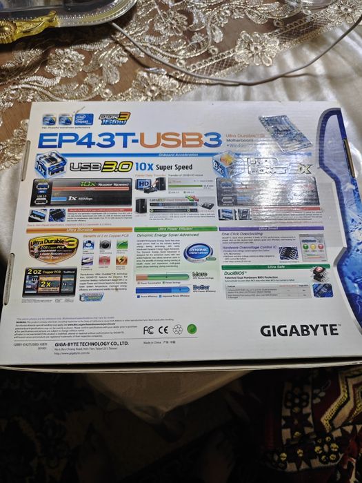 Материнская плата EP43t usb3