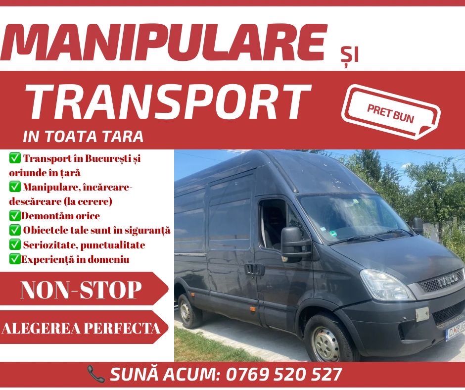 Transport marfa: mobila, obiecte de uz casnic, blana, orice