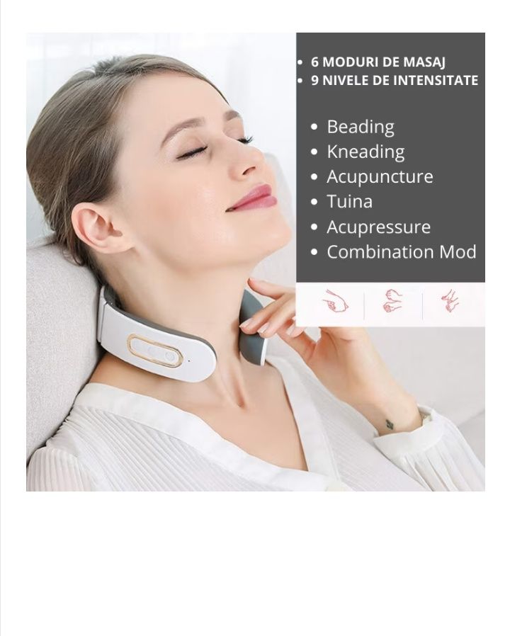 Dispozitiv masaj fizioterapie cervicală
