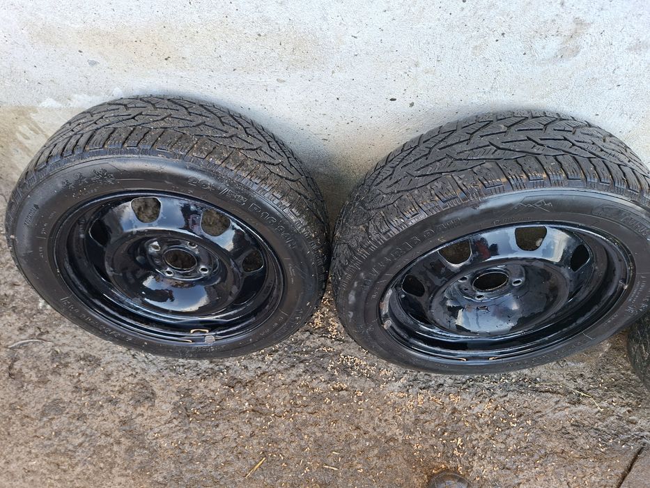 Jante 16 Peugeot + cauciucuri de iarna 205/55/16