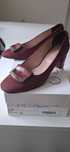 Pantofi bordo catifea Benvenuti