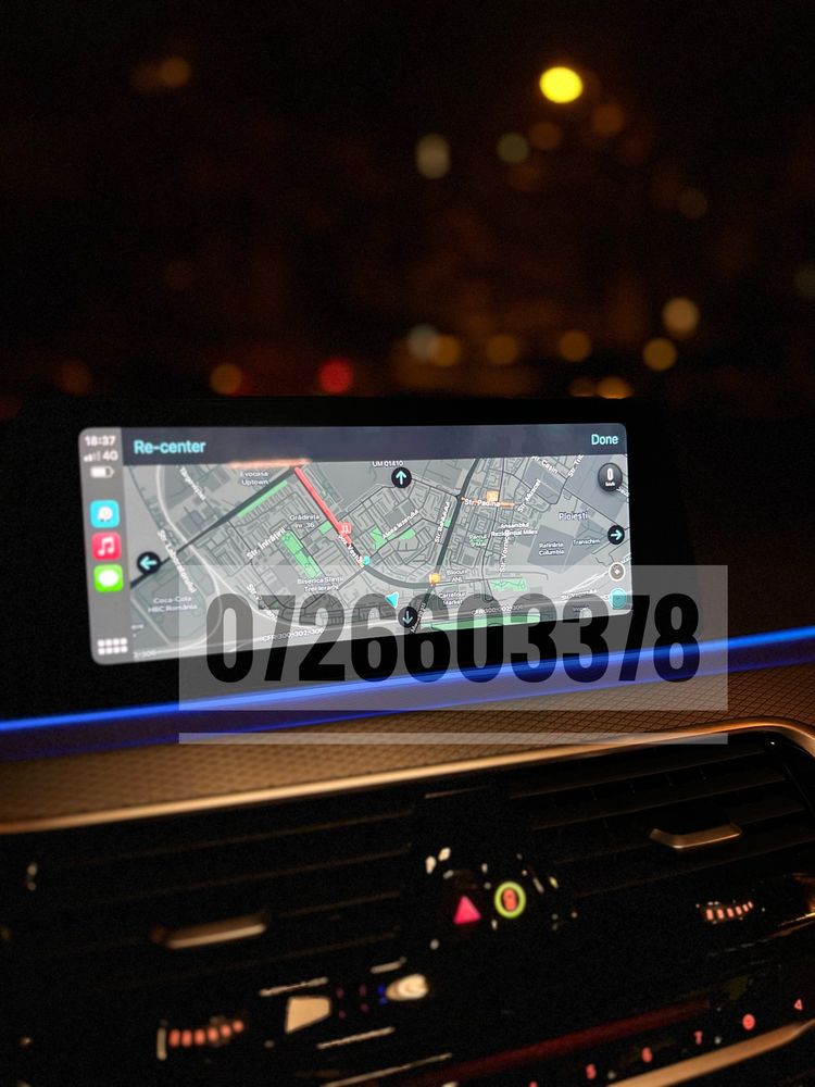 Activare Carplay BMW, update harti BMW, codari bmw, video in mișcare