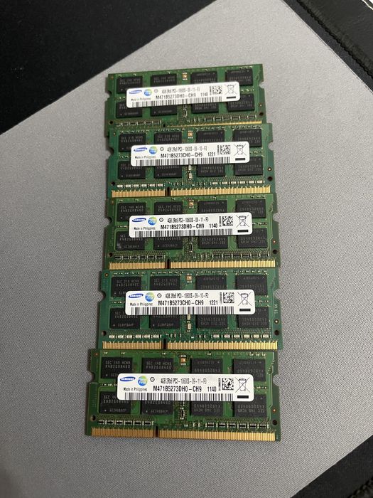 Memorii RAM Laptop 4GB 2GB 1GB DDR3 PC3L si PC3 / 4GB 8GB DDR4