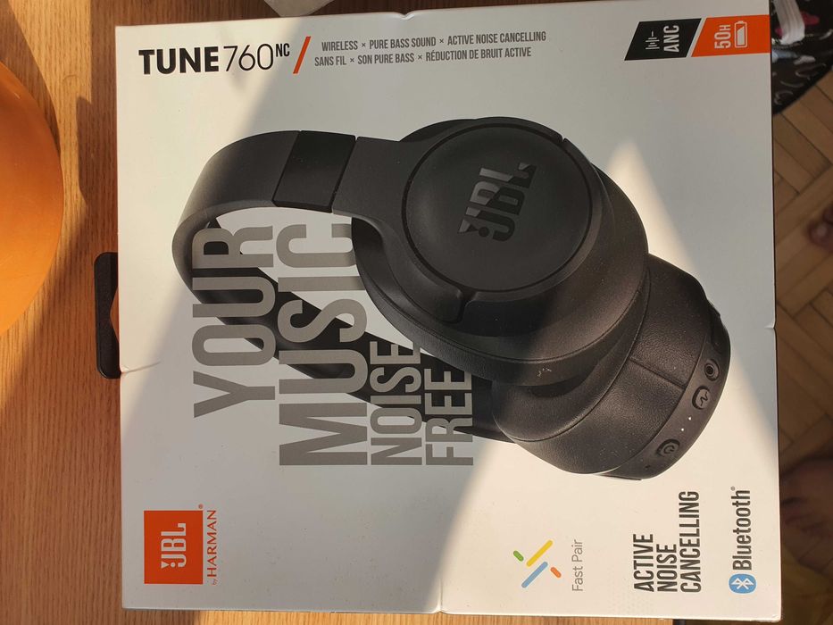 Casti audio wireless Over-Ear JBL Harman Tune 760NC.