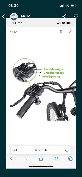 Bicicleta Electrica 26 Zoll
