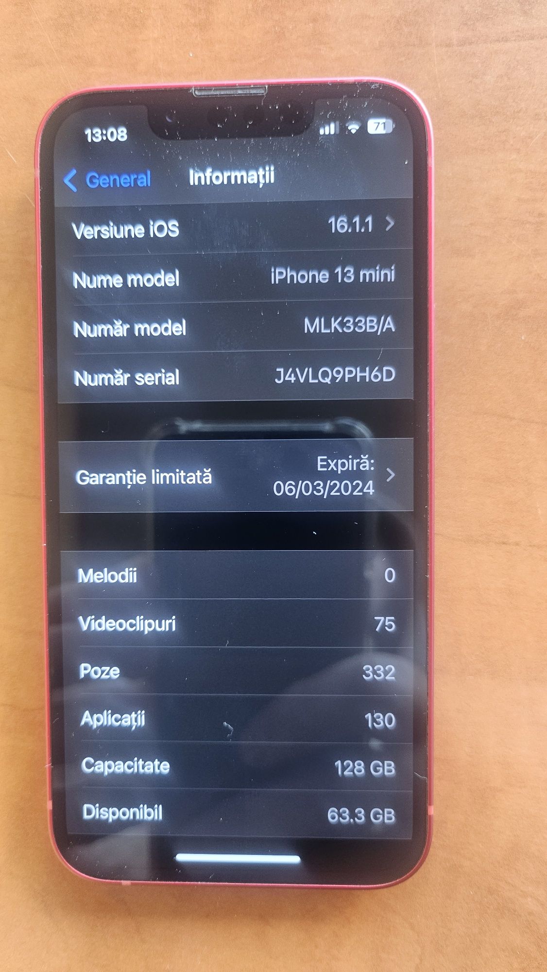 Iphone 13 mini 128 gb impecabil/garanție