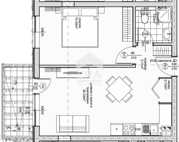 Продава се Двустаен апартамент в Варна, Възраждане 1 - 60 кв.м за 1667 €/кв.м - Снимка #8