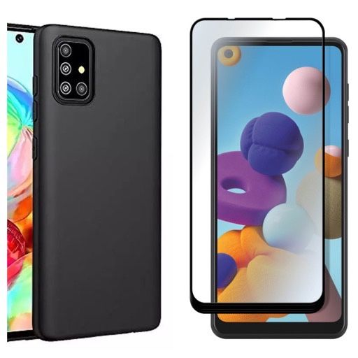 Husa Guardian Case + Folie Sticla 11D Samsung A21s/A22/A23/A24/A25/A26