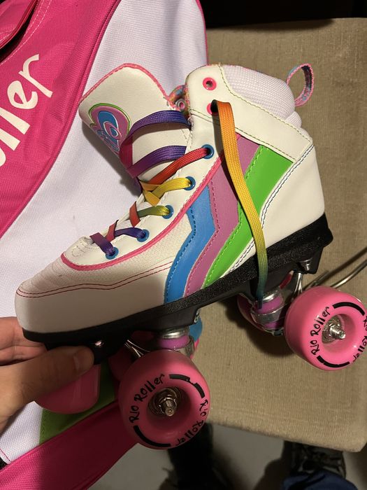 Patine cu rotile, geanta si casca