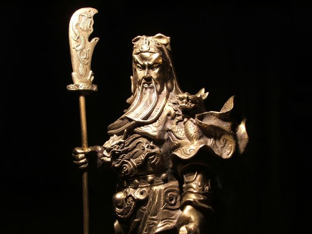Большая бронзовая статуя Гуань Юй, Китай(бог воины и процветания)
