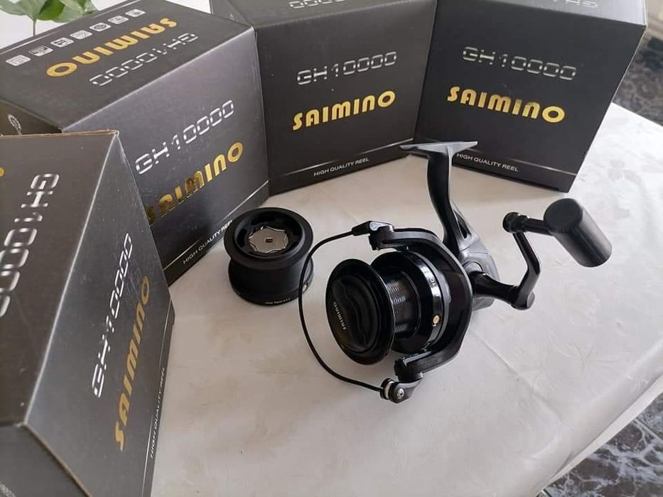 SET 4 Lansete Legend Carp 3.90 m 3.75 LBS + 4 Mulinete SAIMINO GH10000