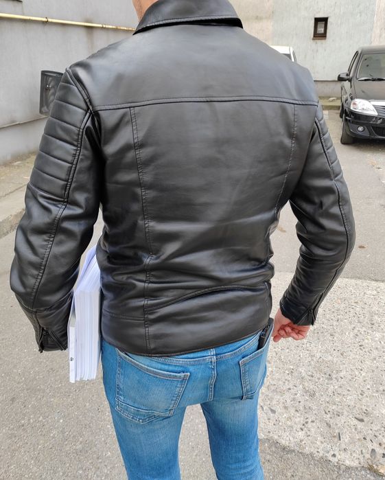 Geaca Imitatie Piele Biker