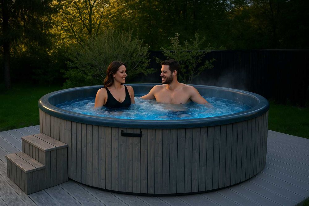 Градинско джакузи на дърва 225см