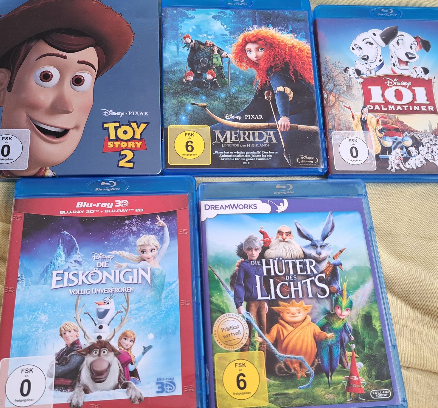 Blue-ray дискове филми, детски, анимации, колекция, немски език