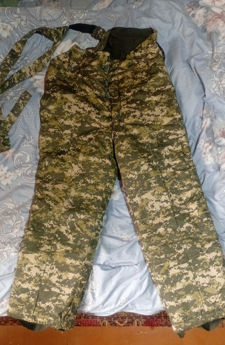 Штаны зимние рыбацкие новые  на лямках