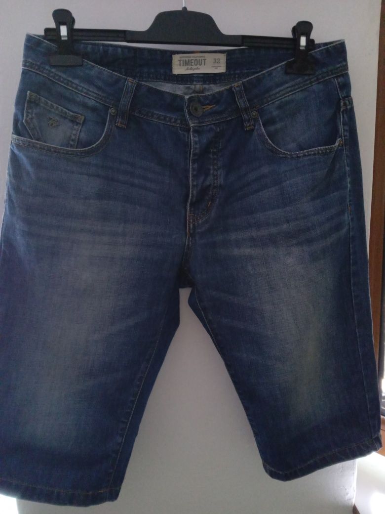 Pantaloni 3/4,denim TIMEOUT,măsura M