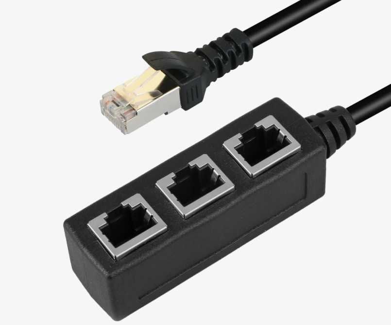 Сетевой хаб адаптер Lan to 3 Lan RJ45