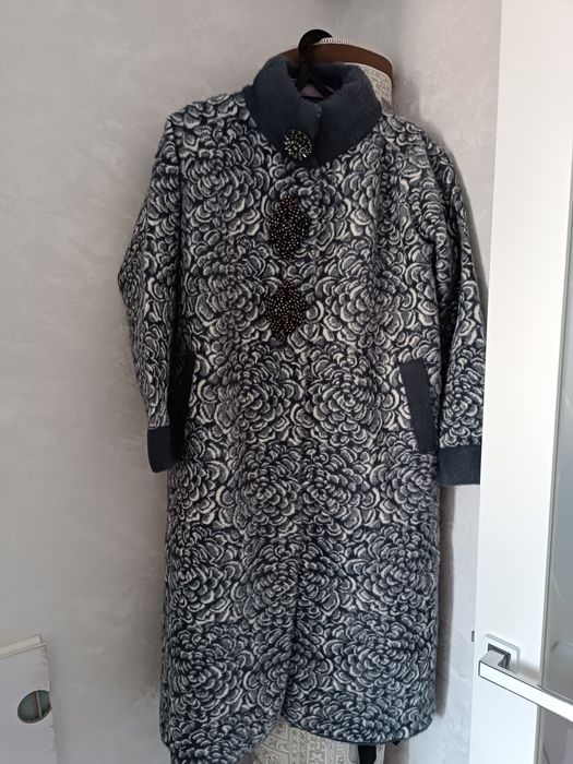 Альпака Кардиган женская стойка воротник