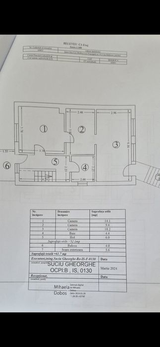 Apartament in casa cu etaj