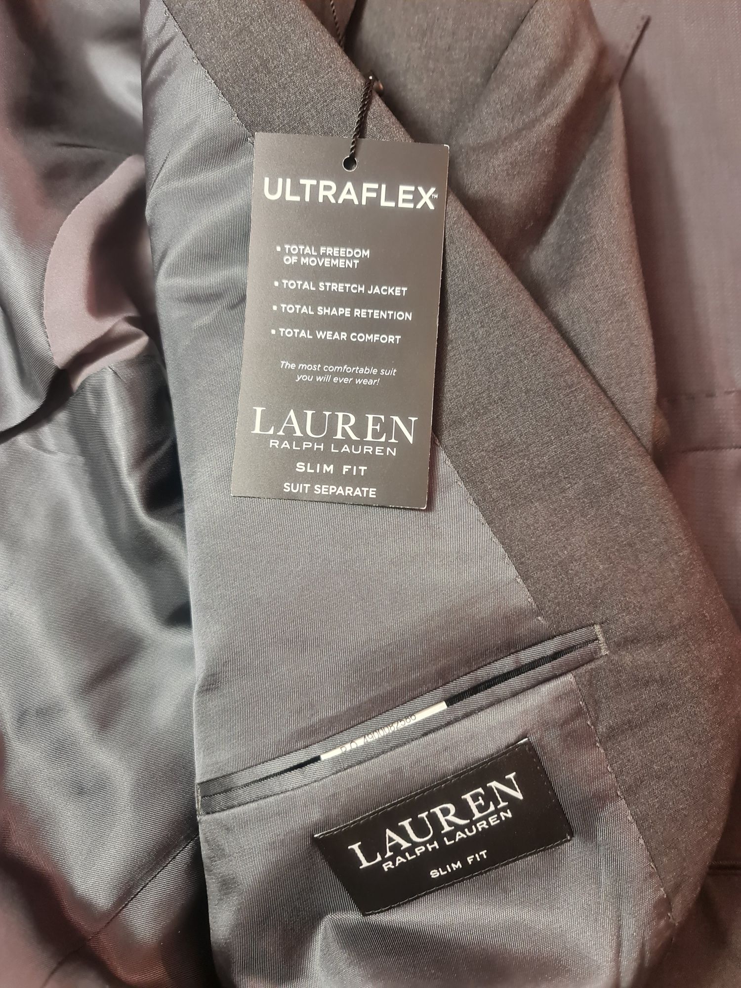 Sacou nou Ralph Lauren gri închis 56