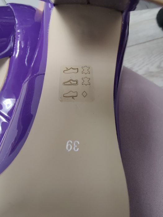 Pantofi toc Thea Visconti piele naturala lăcuită