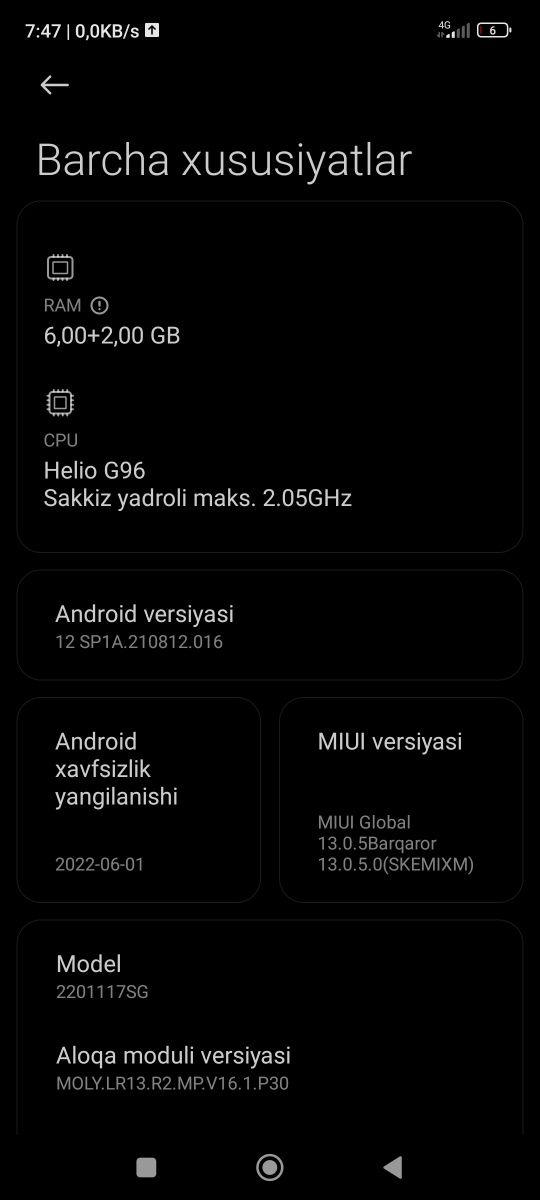 Redmi not 11 s 128talik