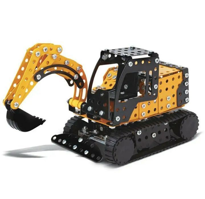 Конструктор железный, Большая Стройка, серия IQ test, Экскаватор