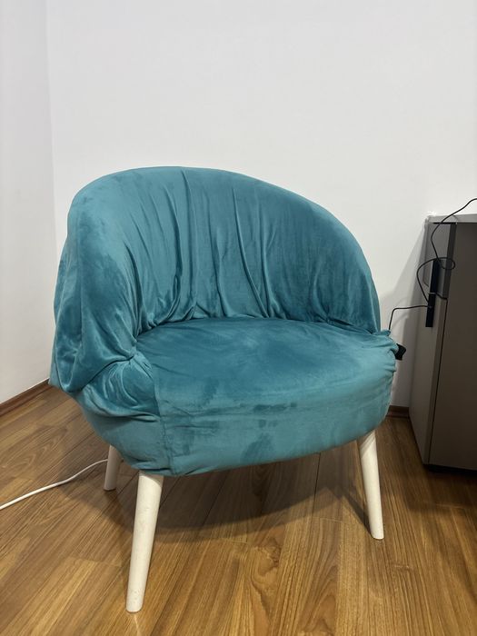 Fotoliu cu husa catifea