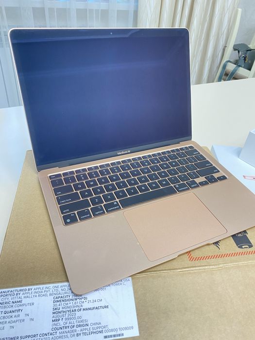 Apple macbook air 13 золотистый + Apple magic mouse 1 белый