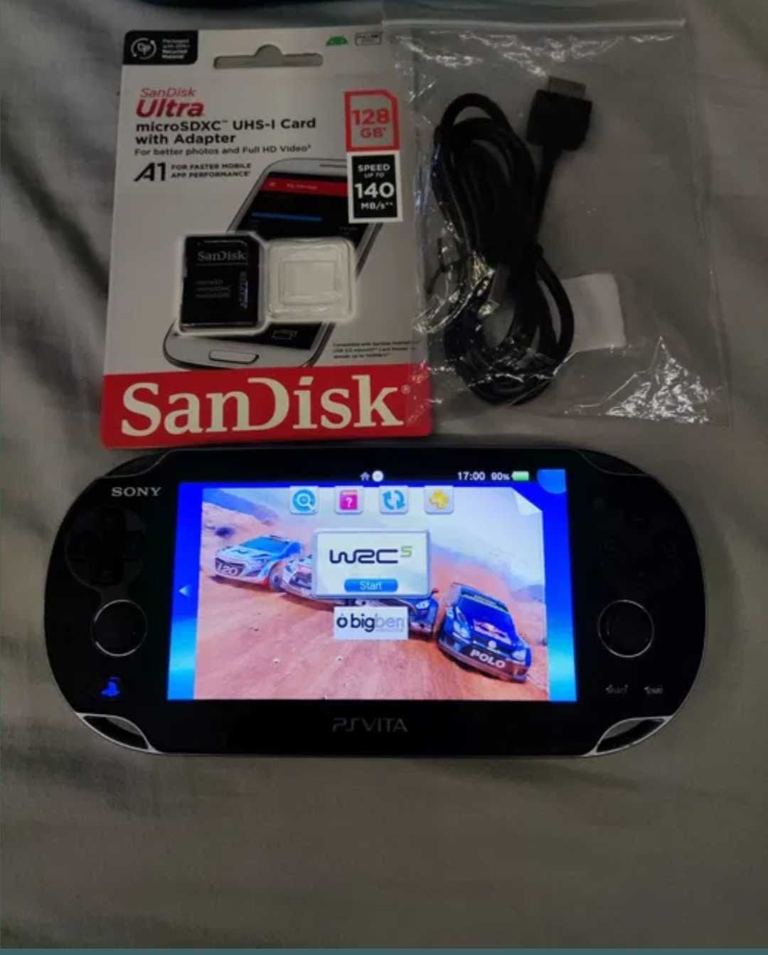 Ps Vita Oled modat cu adaptor SD2VITA și SanDisk Ultra 128gb