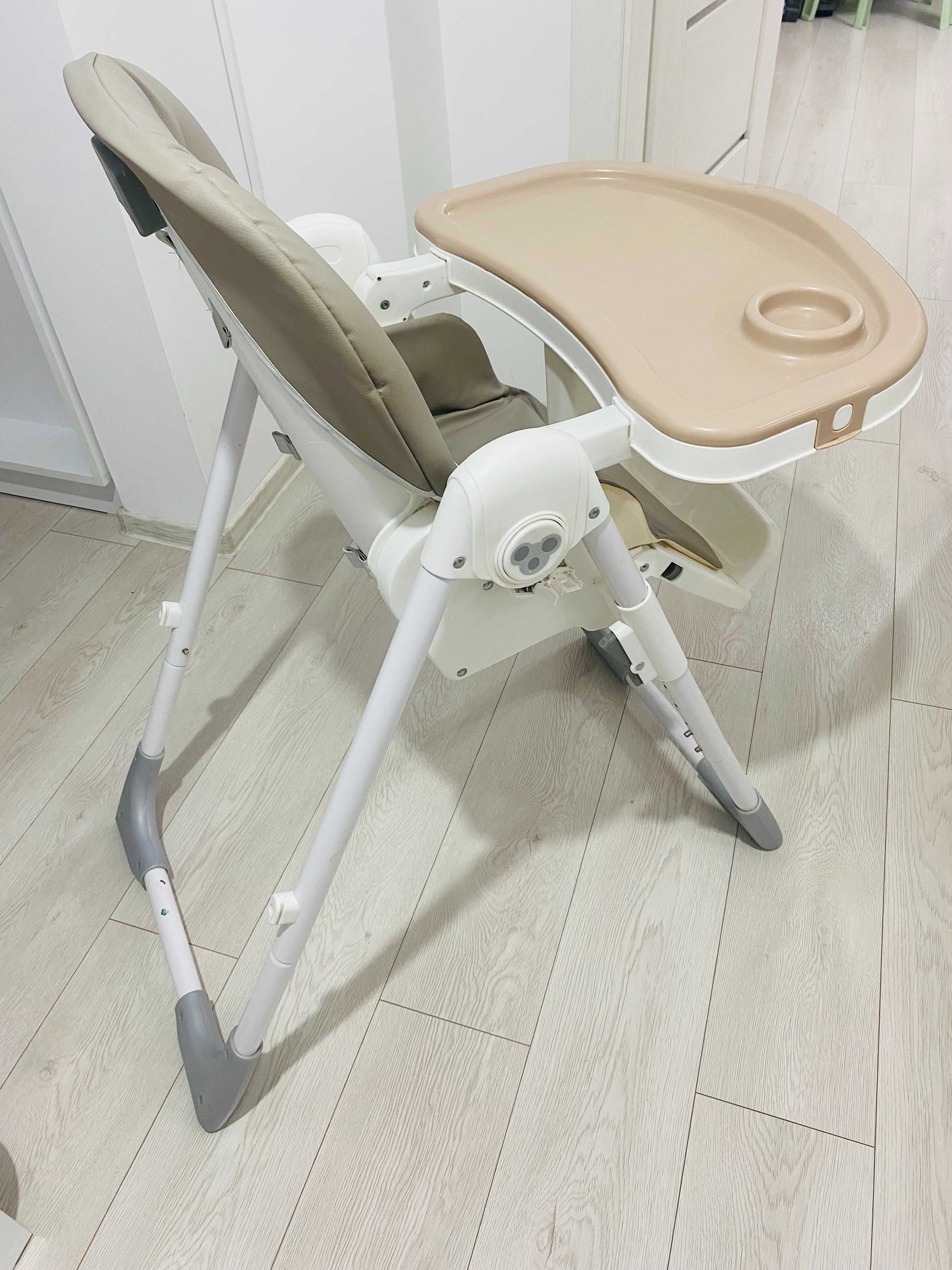 Scaun de masa BREVI Domino ACE1015F2, 6 luni+, bej-gri