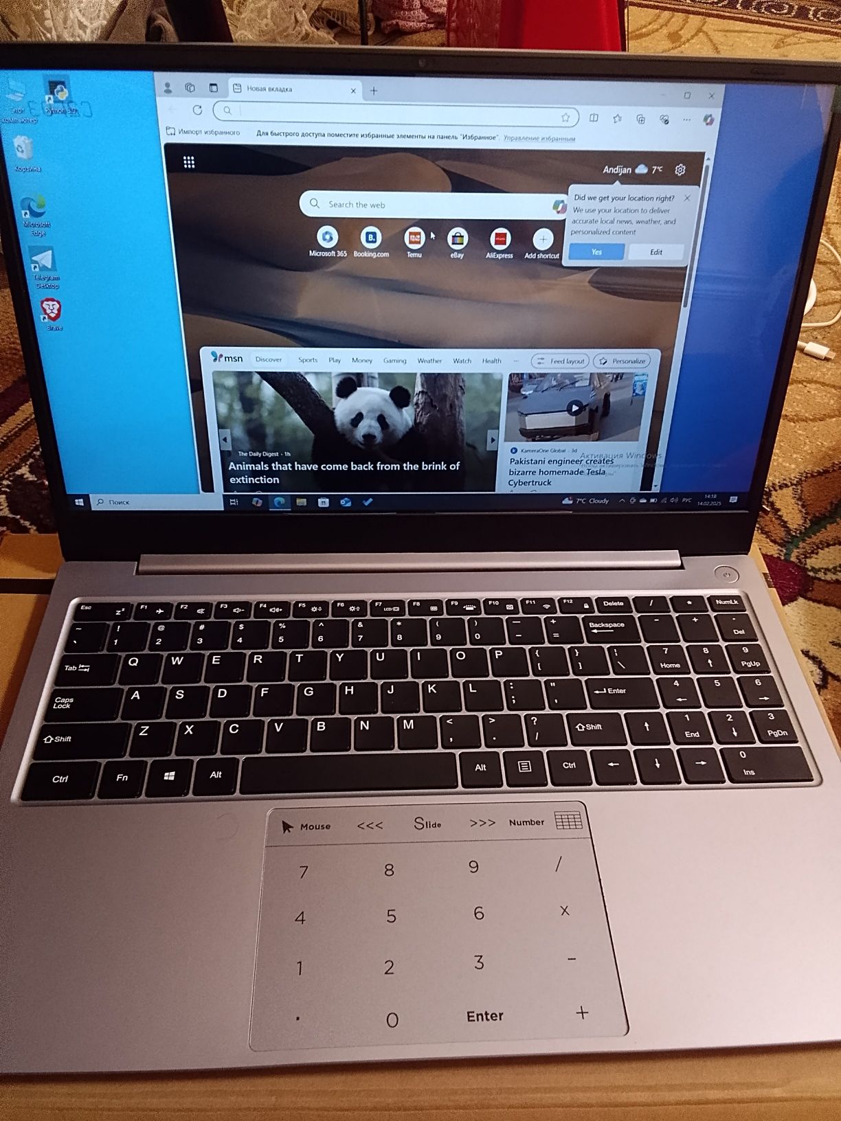 Noutbuk Intel celeron 5205U-512гб