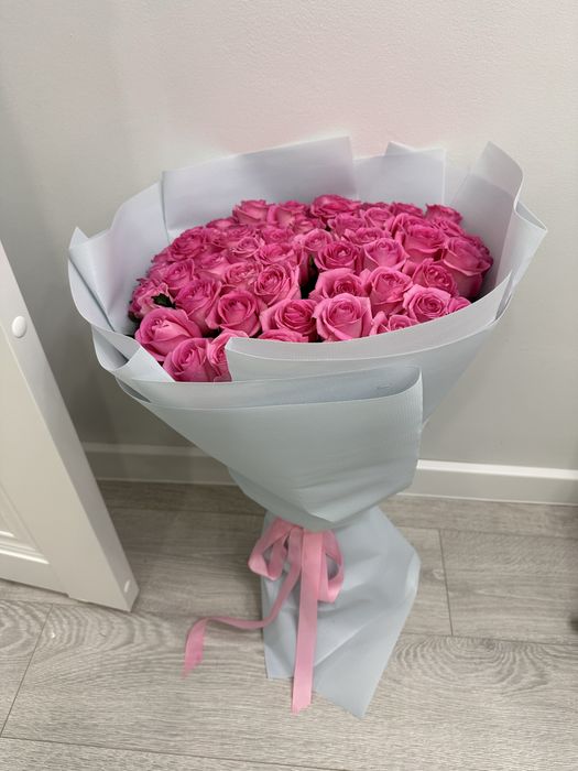 51 роза свежий букет