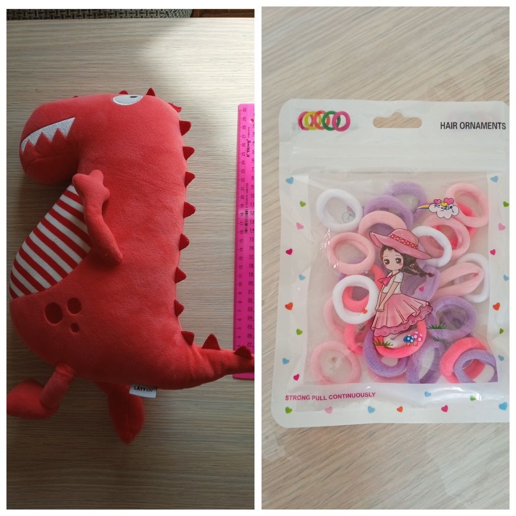 Динозавр, дракон игрушка+ резиночки