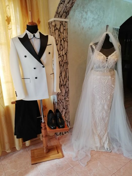 Rochie de mireasa cu trena detasabila