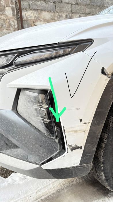 Hyundai Tucson long 2025 г. Накладка бампера б/у