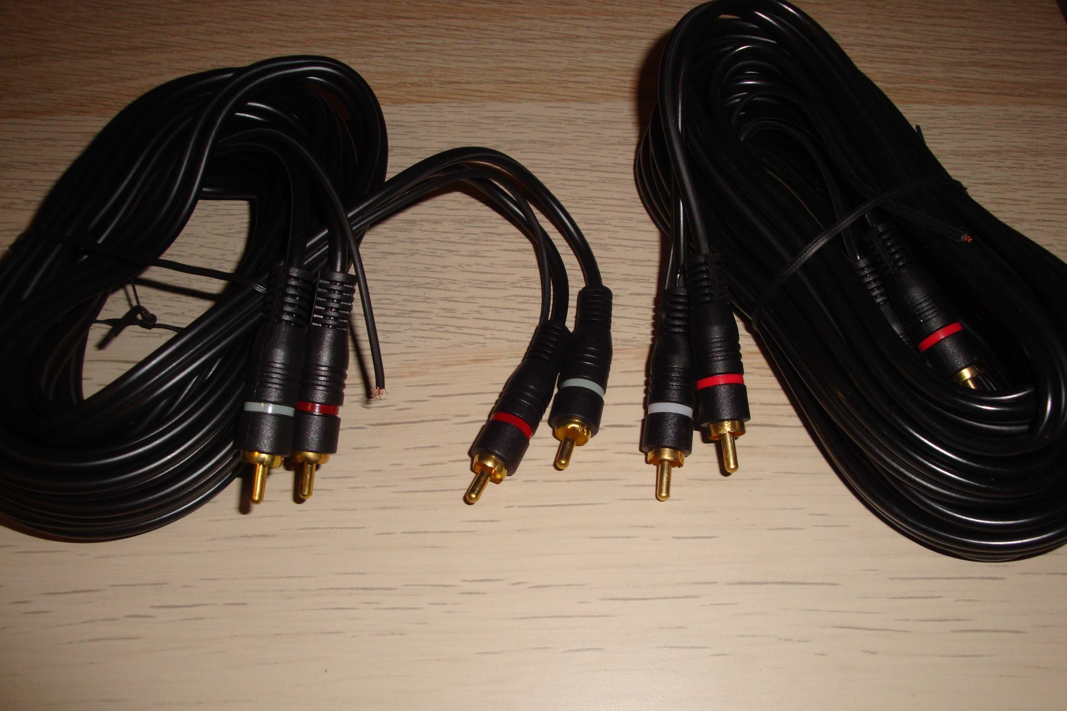 cablu audio stereo 2 rca la 2rca 5m fir remote auto transport inclus