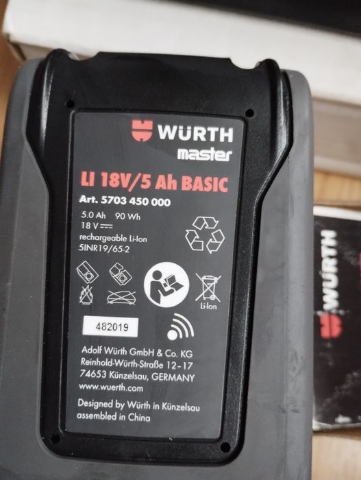 WURTH încărcător cu doi acumulatori