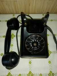 Telefon fix vechi metalic anii 60 receptor ebonita