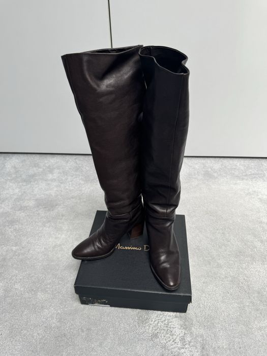 Cizme maro Massimo Dutti, marimea 36