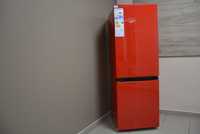 Червен хладилник с фризер HANSEATIC 143 см