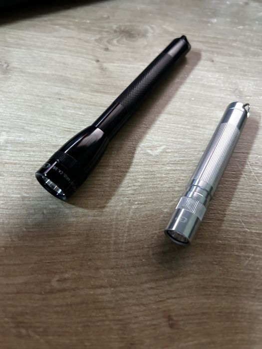 Lanterna maglite mini ,solitaire stainless ambele led