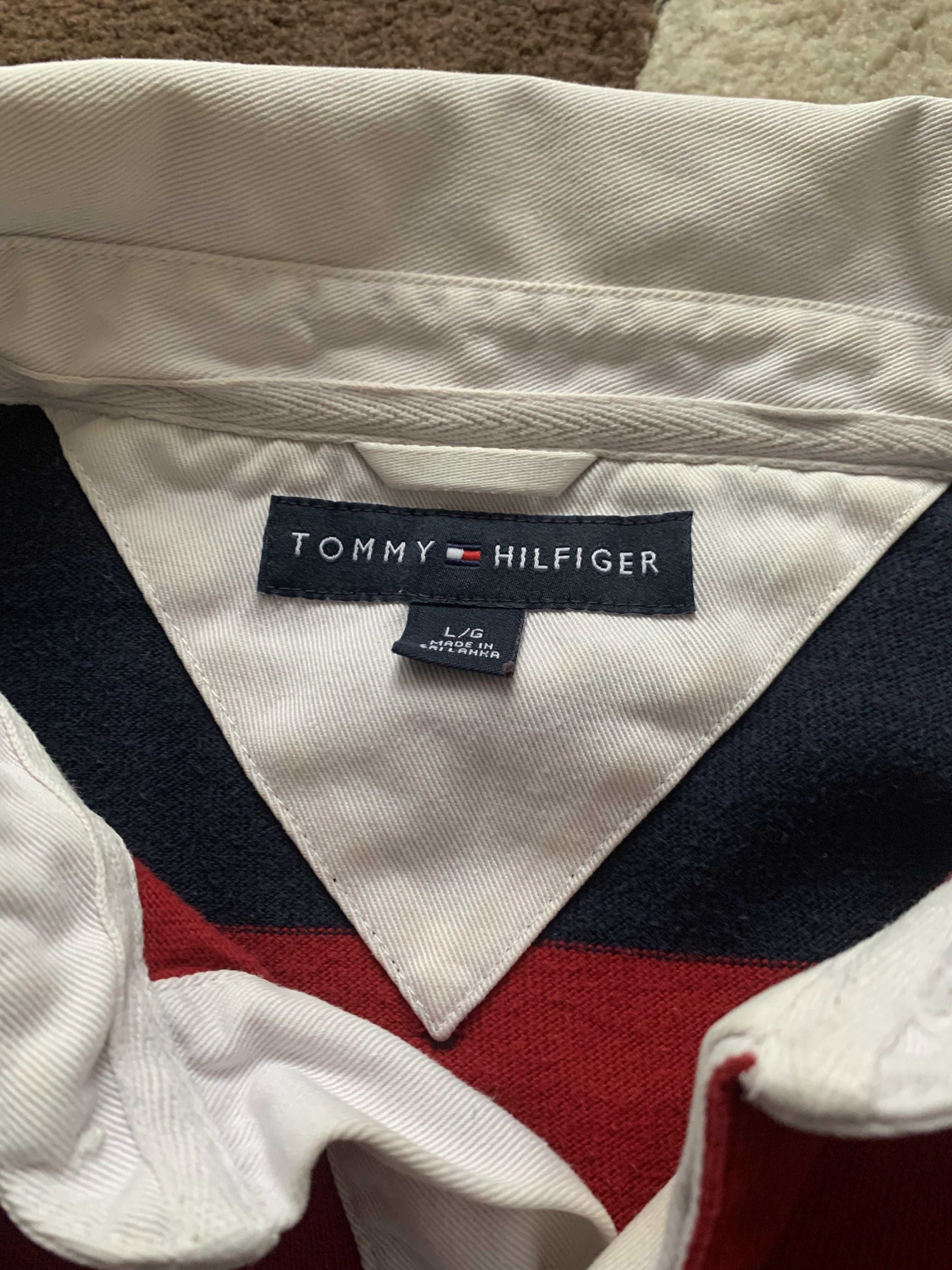 Bluza Longsleeve Tommy Hilfiger Design Simplu Linii Old Money