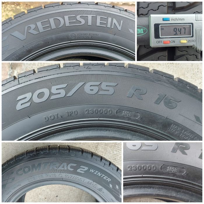 O bucată 205/65 R16C M+S iarnă - una  Vredestein Sailun