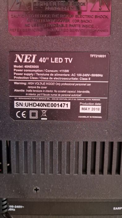 Vînd Led tv NEI de 32 si 40