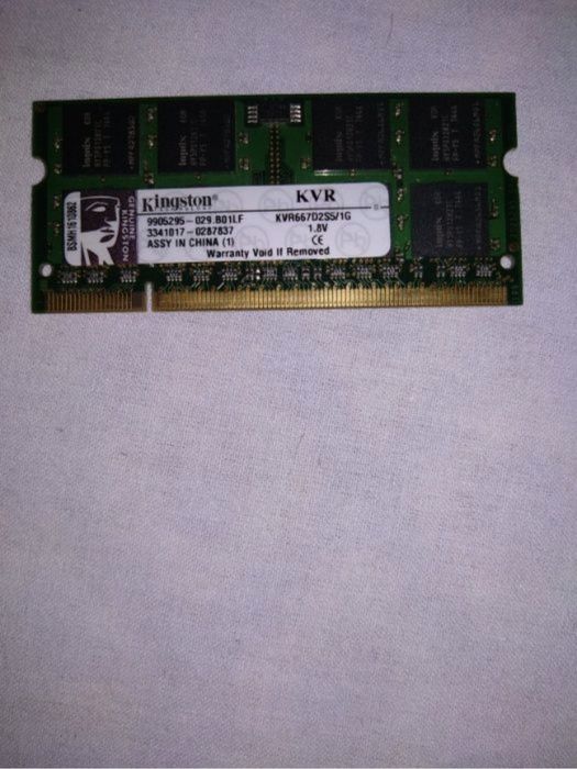 Memorie Ram laptop kingston 1 GB 667 ghz DDR2