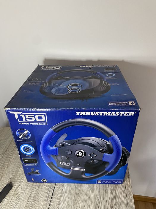 Volan + pedale Thrustmaster T150 – Practic nou, folosit doar 5 ori