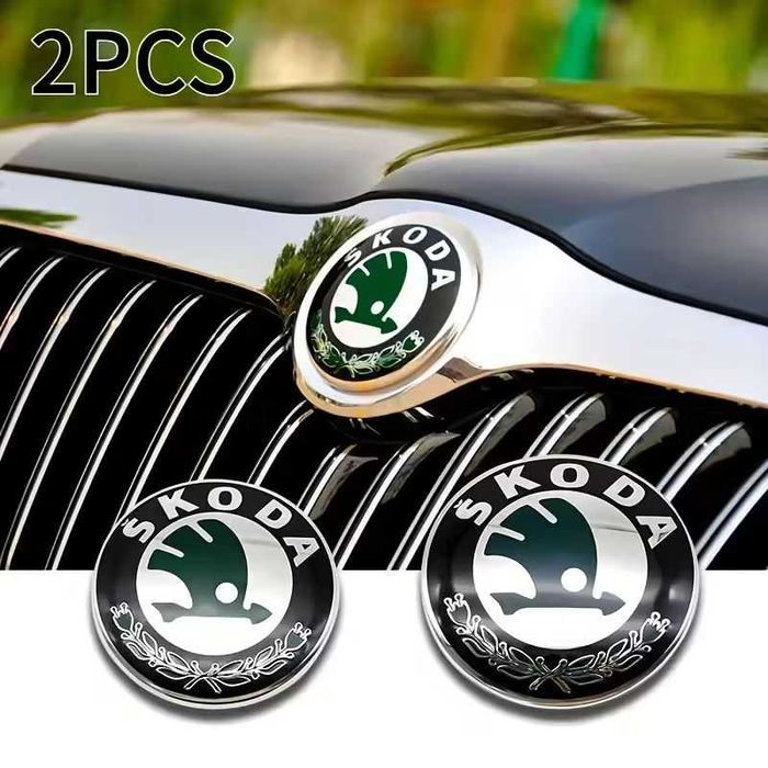 Embleme original Skoda capota hayon Fabia Octavia Rapid Skala Superb