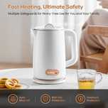 OLEGA Електрическа кана за вряща вода, 1500W 1,8L с лек ДЕФЕКТ