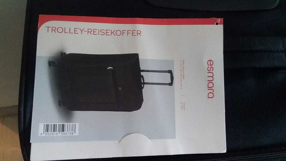 ЧЕМОДАН чёрный дорожный текстильный